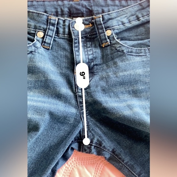 Distressed True Religion Blue Jeans Junior’s Size 16 - Picture 12 of 13